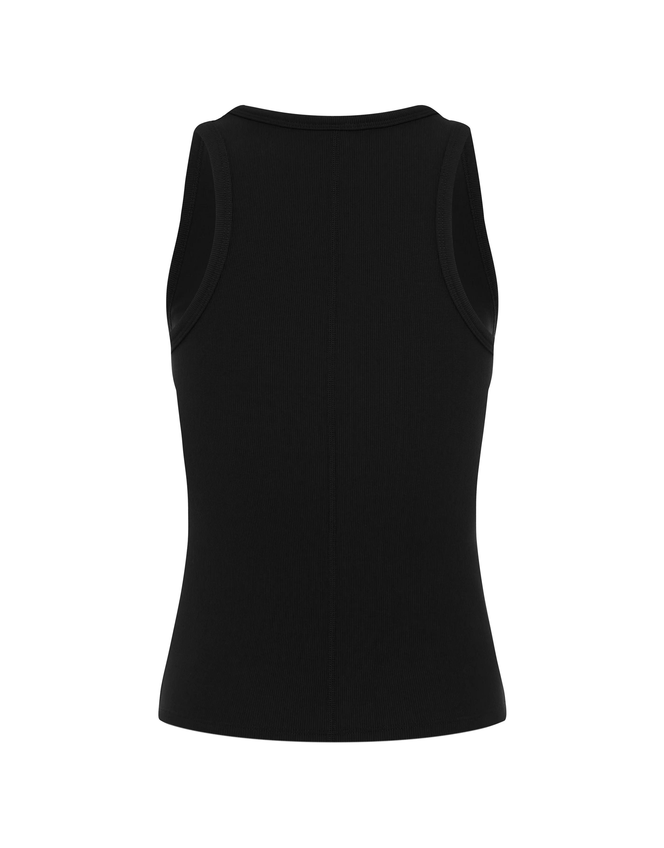 Active Rib Racer Singlet - Black