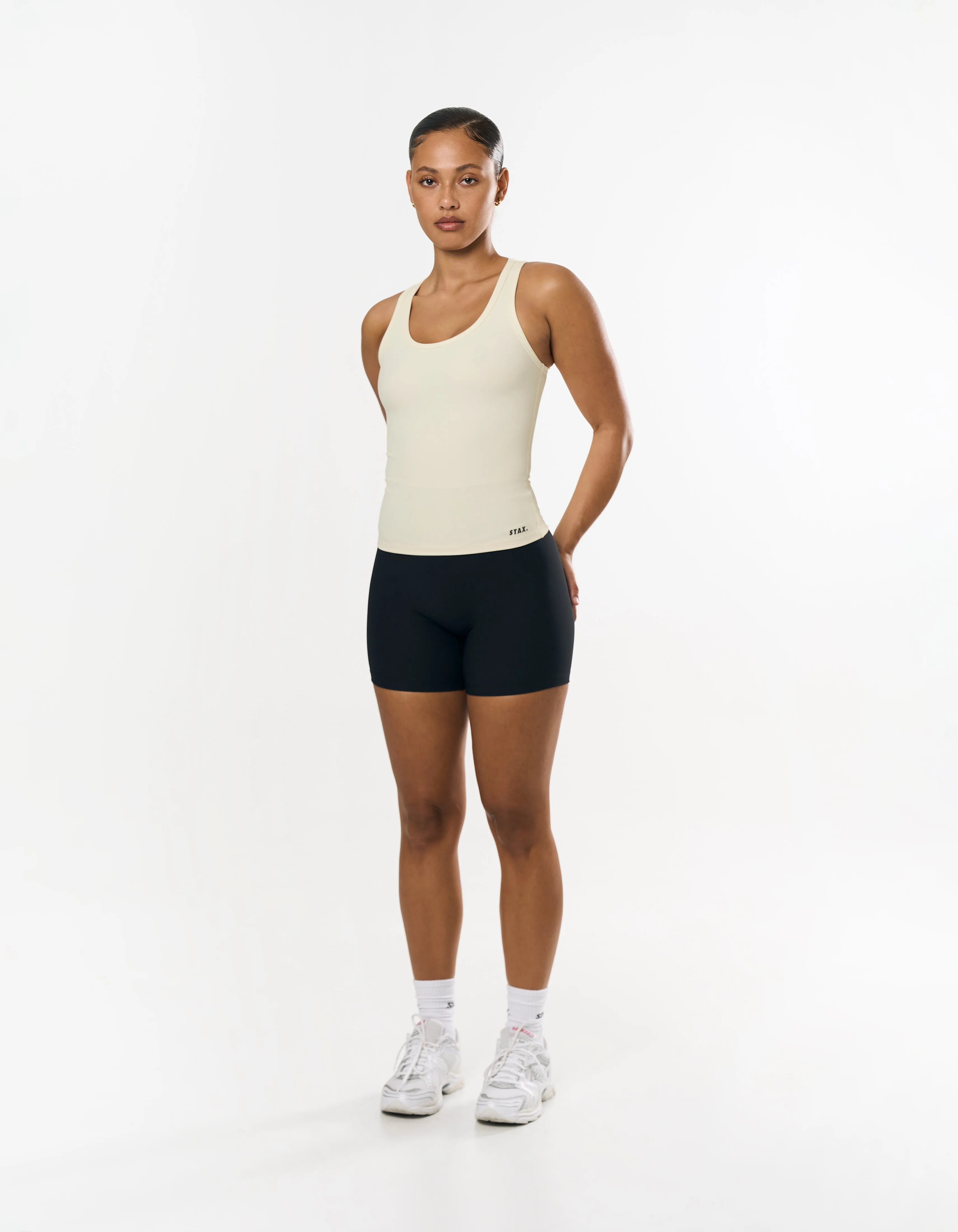 Active Rib Racer Singlet - Cloud