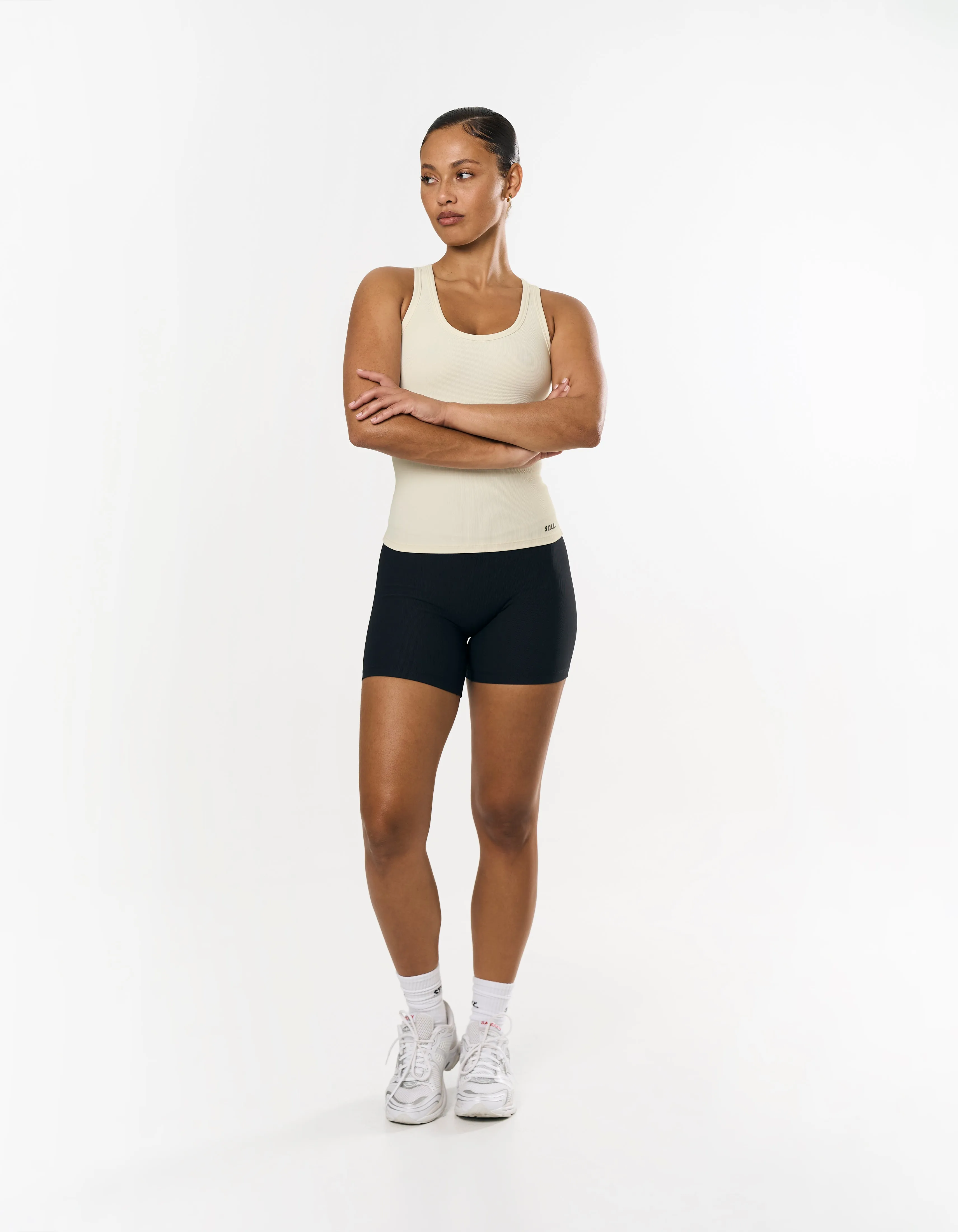 Active Rib Racer Singlet - Cloud