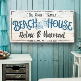 Beach House Sign IV