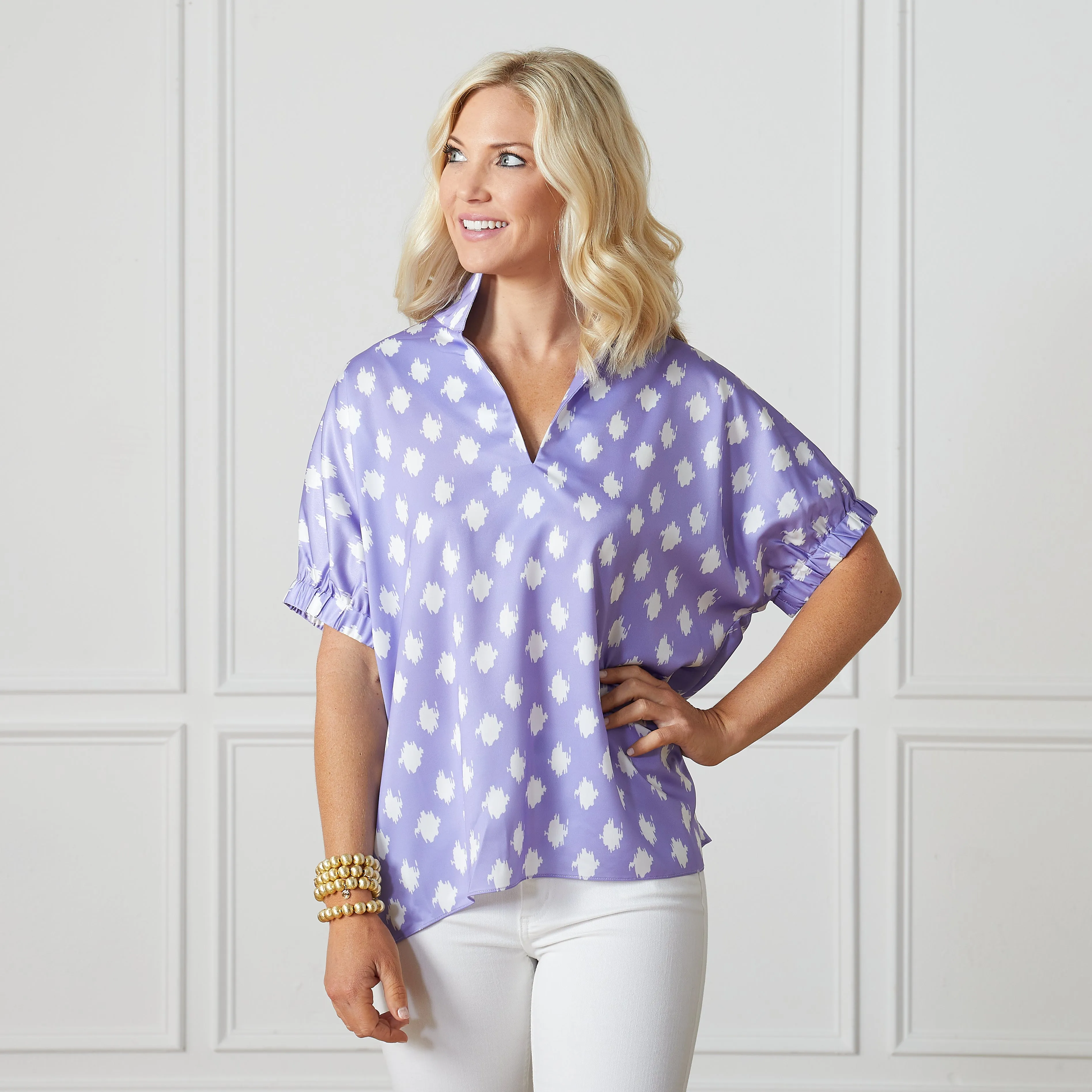 Betsy Collared Lavender Print