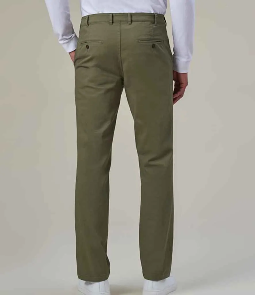 Brook Taverner Miami Slim Fit Chino Trousers | Olive Green
