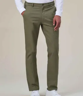 Brook Taverner Miami Slim Fit Chino Trousers | Olive Green