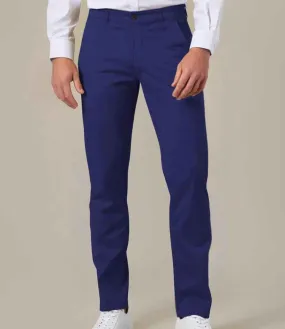 Brook Taverner Miami Slim Fit Chino Trousers | Royal Blue