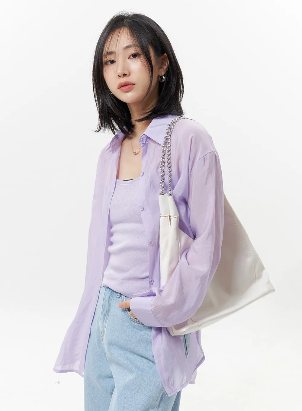 Chain Square Shoulder Bag OY325