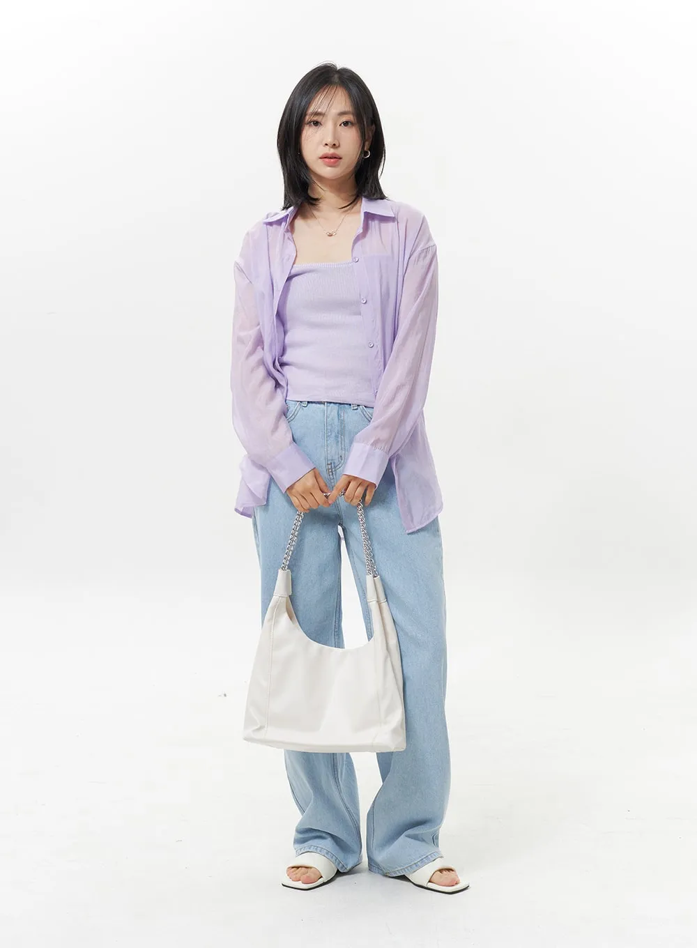 Chain Square Shoulder Bag OY325