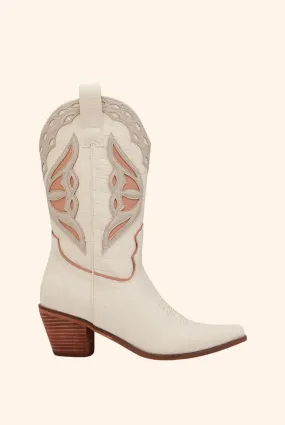Chicago Cowboy Boot Bone Croc