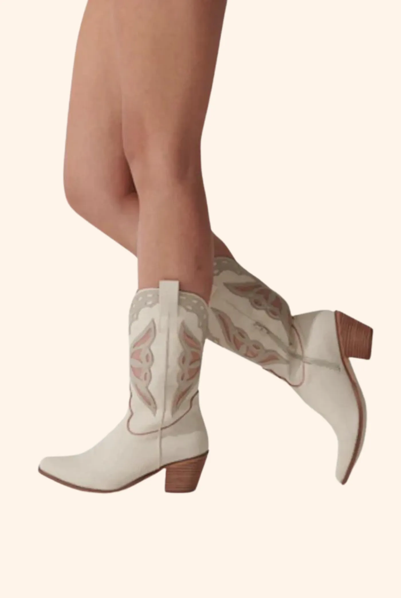 Chicago Cowboy Boot Bone Croc