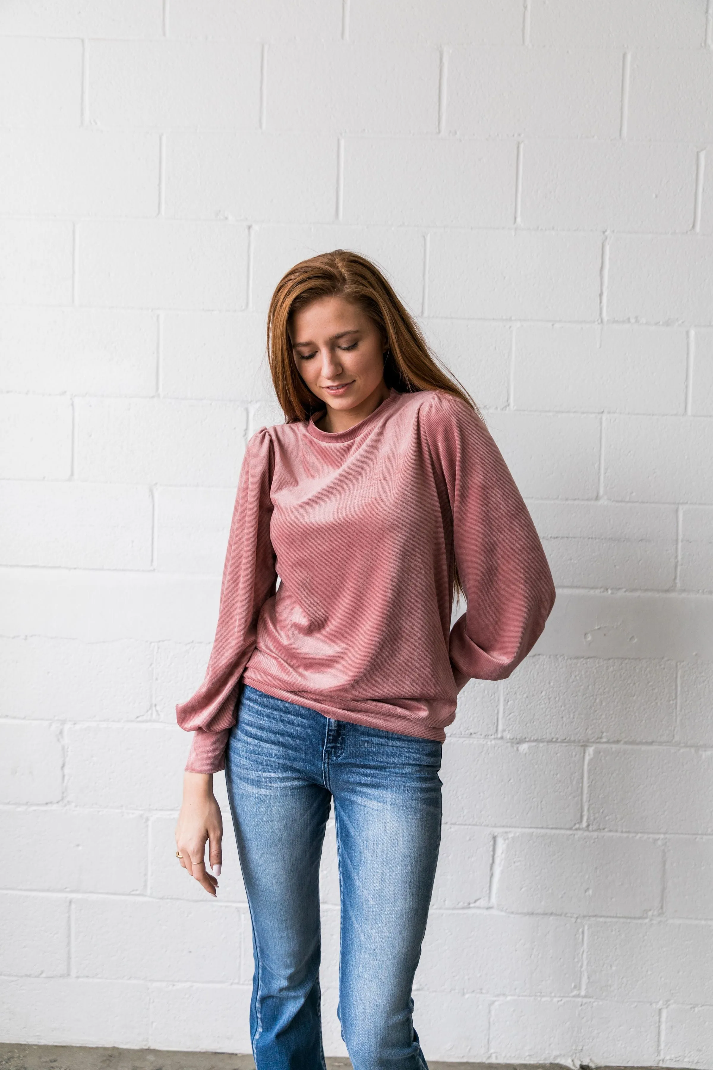 Cozy Corduroy Blouse - ALL SALES FINAL