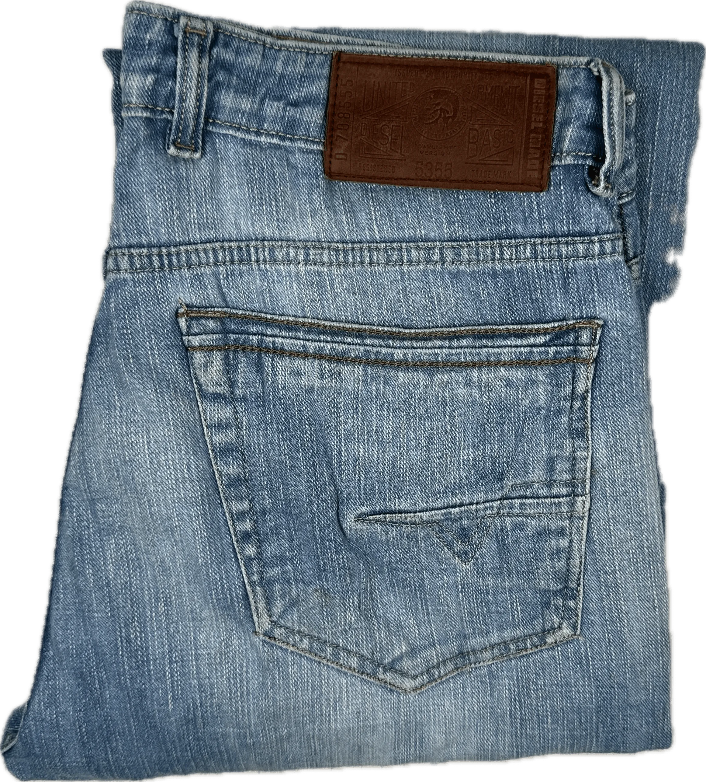 Diesel Basic '5355' Wide Leg Relaxed Mens Jeans -Size 34S