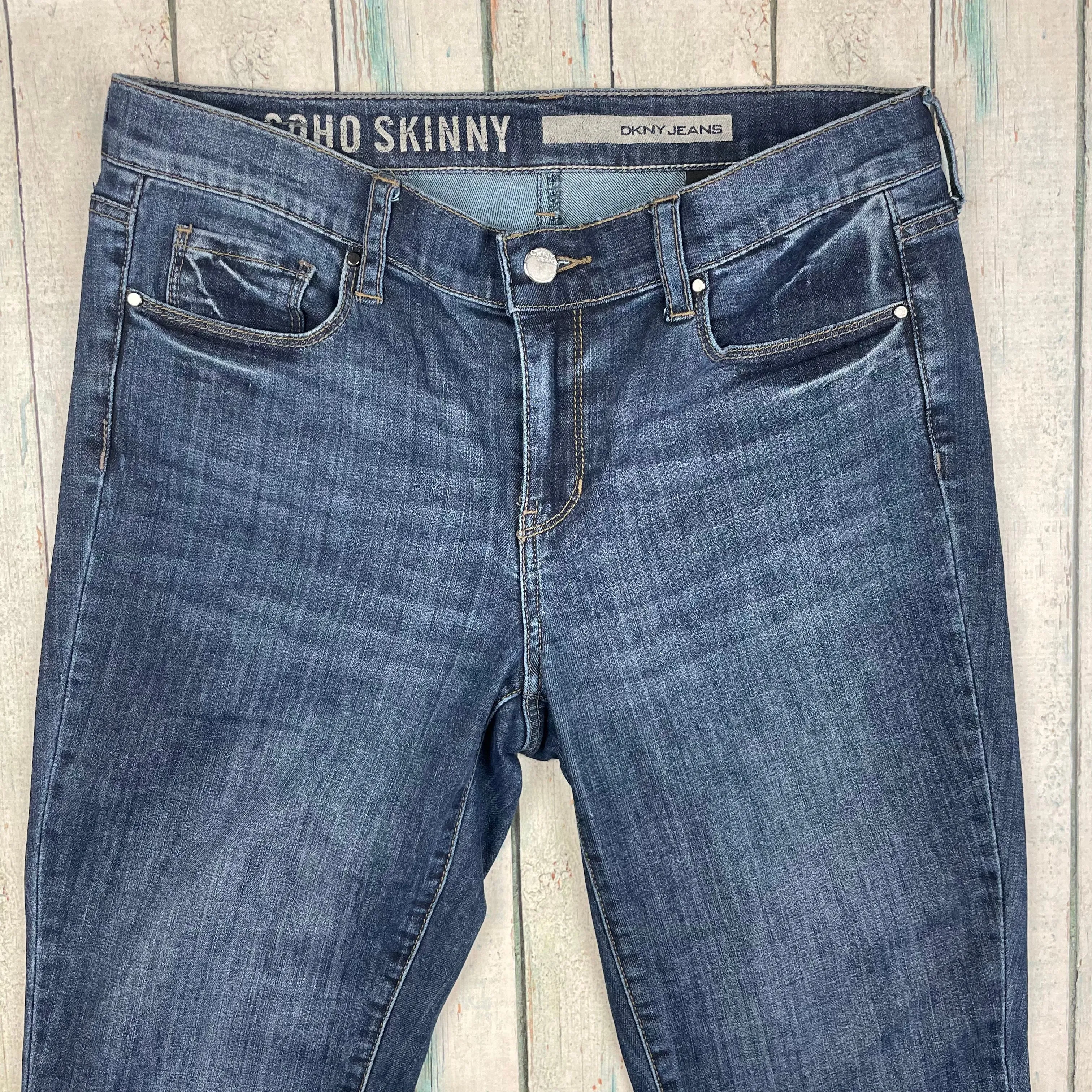 DKNY 'SOHO Skinny'  Stretch Relaxed Denim Jeans- Size 8/9