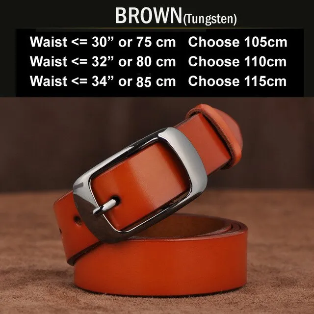 Female belt Women genuine leather fashion all-match belt women's cowhide casual pants  belt