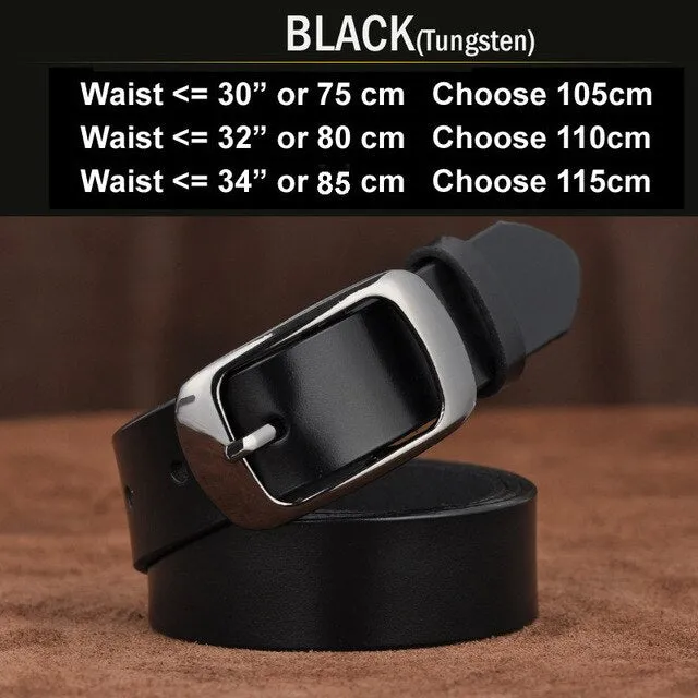 Female belt Women genuine leather fashion all-match belt women's cowhide casual pants  belt
