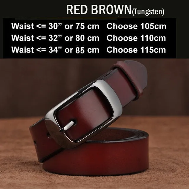Female belt Women genuine leather fashion all-match belt women's cowhide casual pants  belt