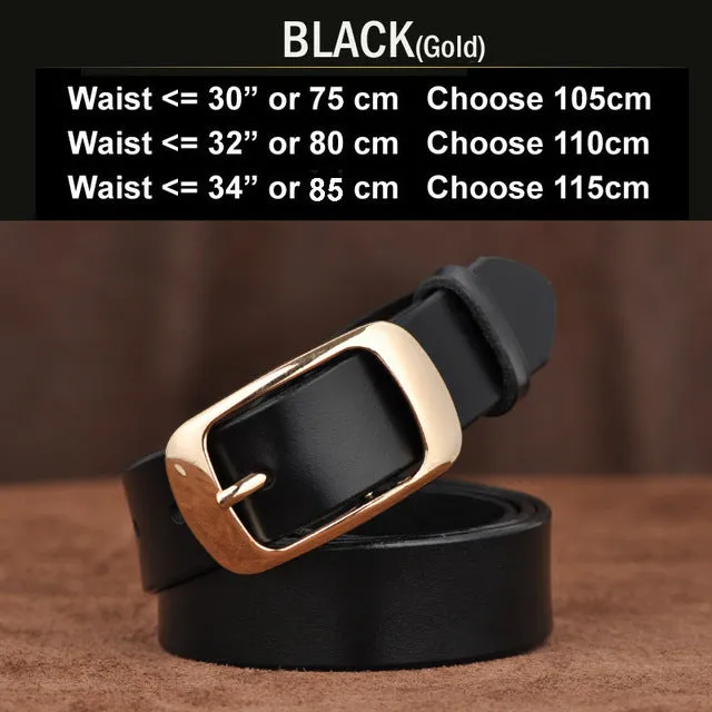 Female belt Women genuine leather fashion all-match belt women's cowhide casual pants  belt
