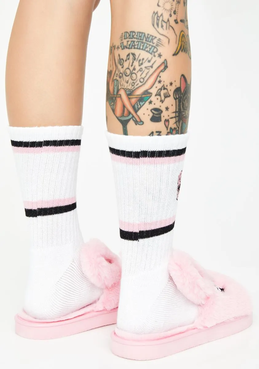 Fluffy Bunny Slippers