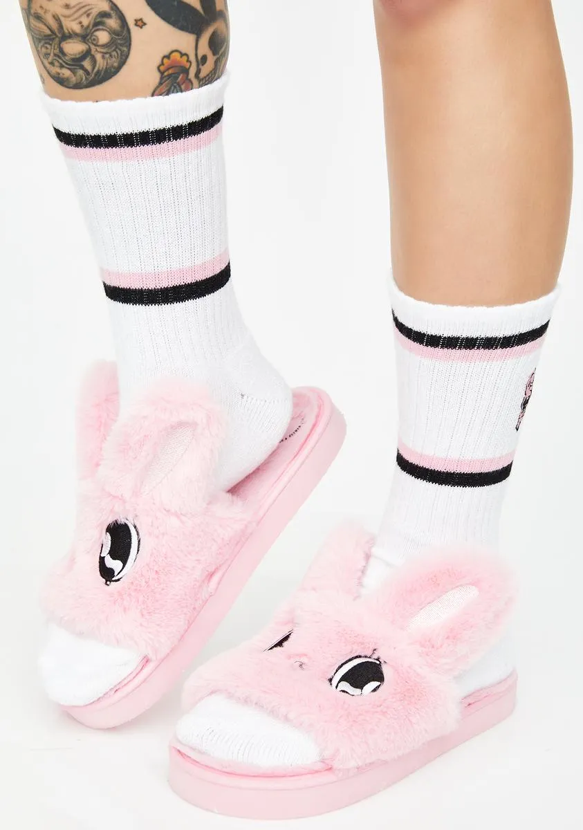 Fluffy Bunny Slippers