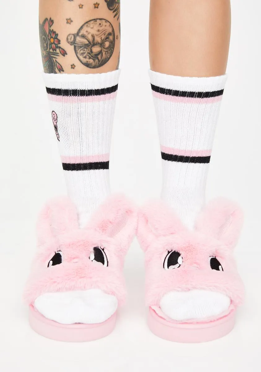 Fluffy Bunny Slippers