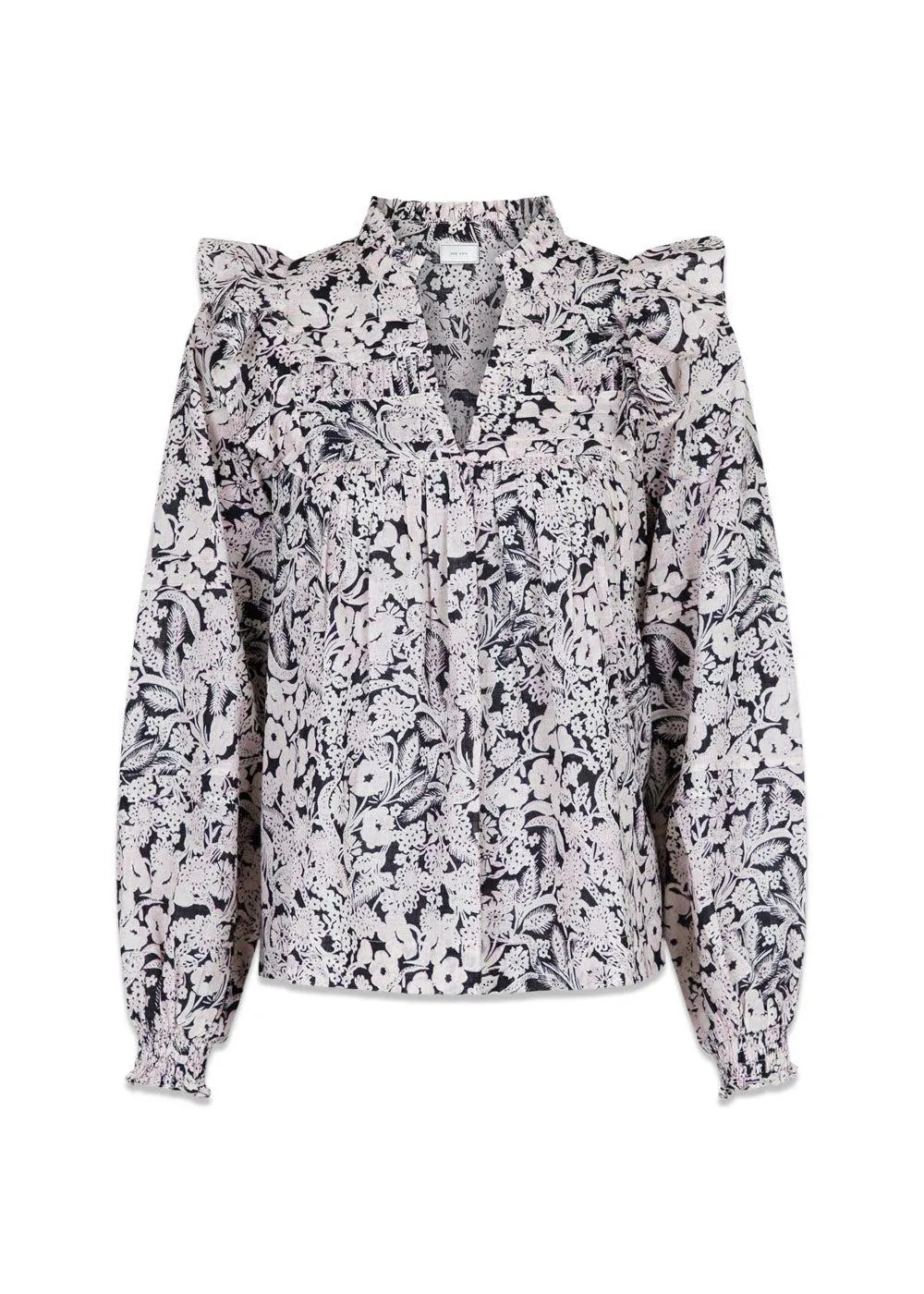 Hama Sweet Floral Blouse - Black