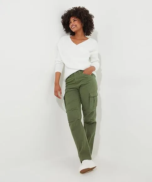 Joe Browns Women's Woven Multipocket Cargo Trousers Casual Pants   S286647
