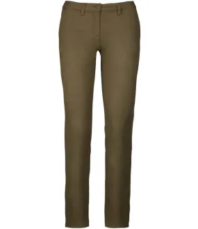 Kariban Ladies Chino Trousers | Light Khaki