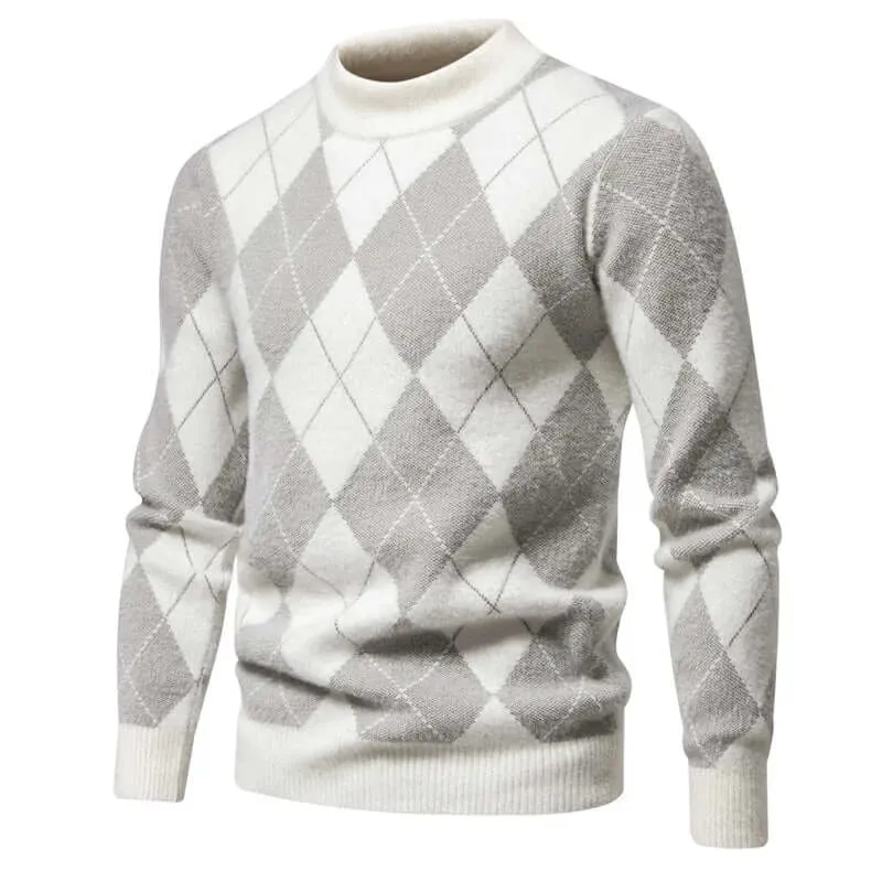 Men's Classic Argyle Knit Sweater