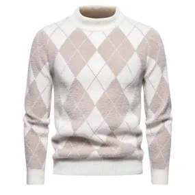 Men's Classic Argyle Knit Sweater