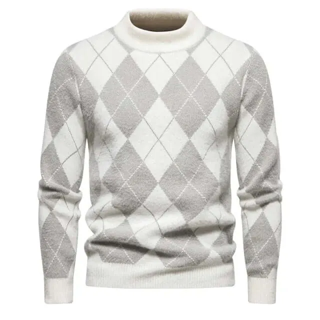 Men's Classic Argyle Knit Sweater