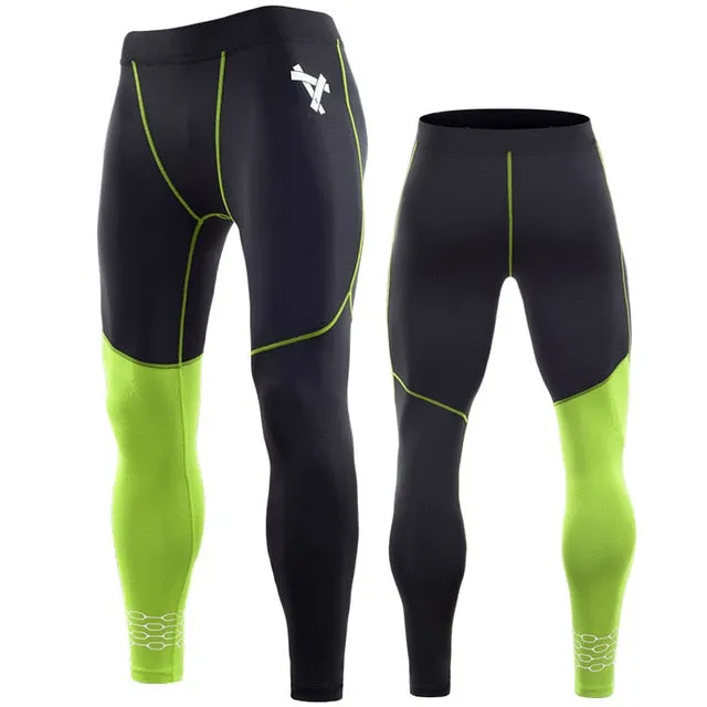 Men's Fleece Thermal Padded Bicycle Outdoor Sports Tights
