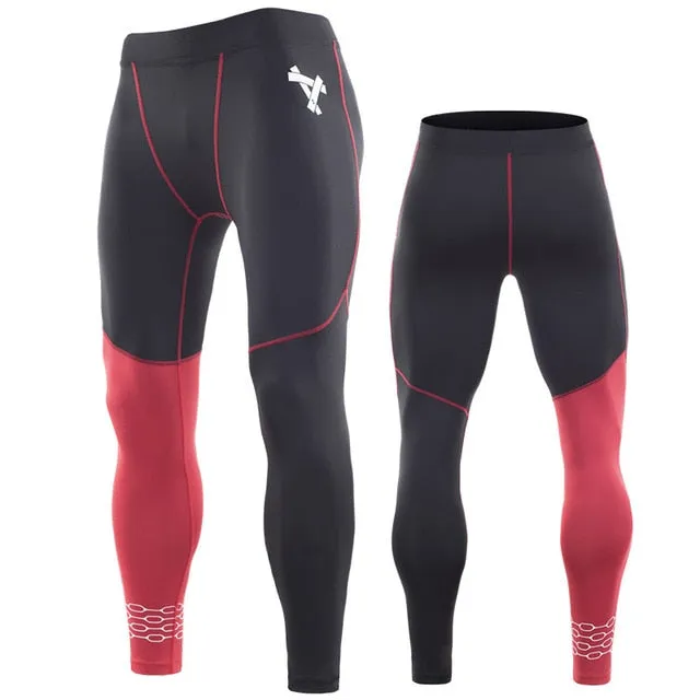 Men's Fleece Thermal Padded Bicycle Outdoor Sports Tights