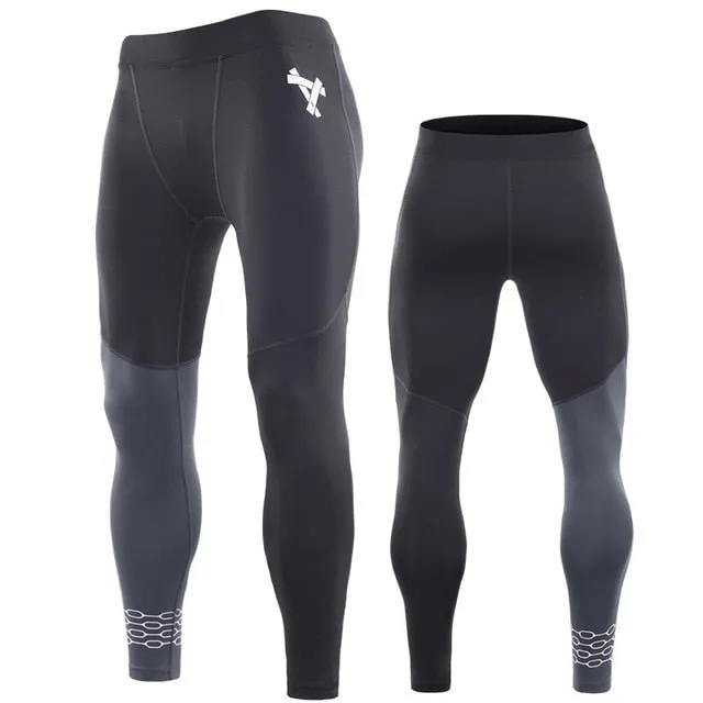 Men's Fleece Thermal Padded Bicycle Outdoor Sports Tights
