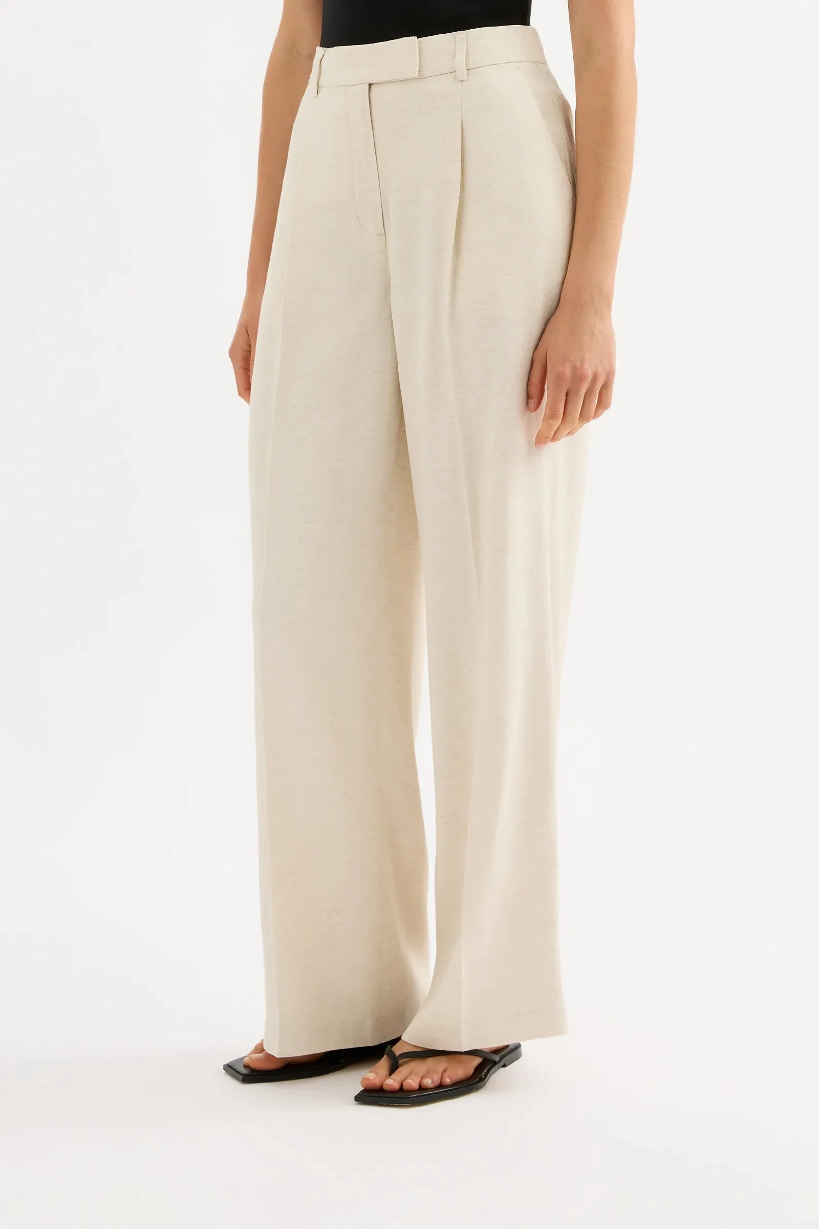 Nude Lucy 'Logan Tailored Pant' - Bone