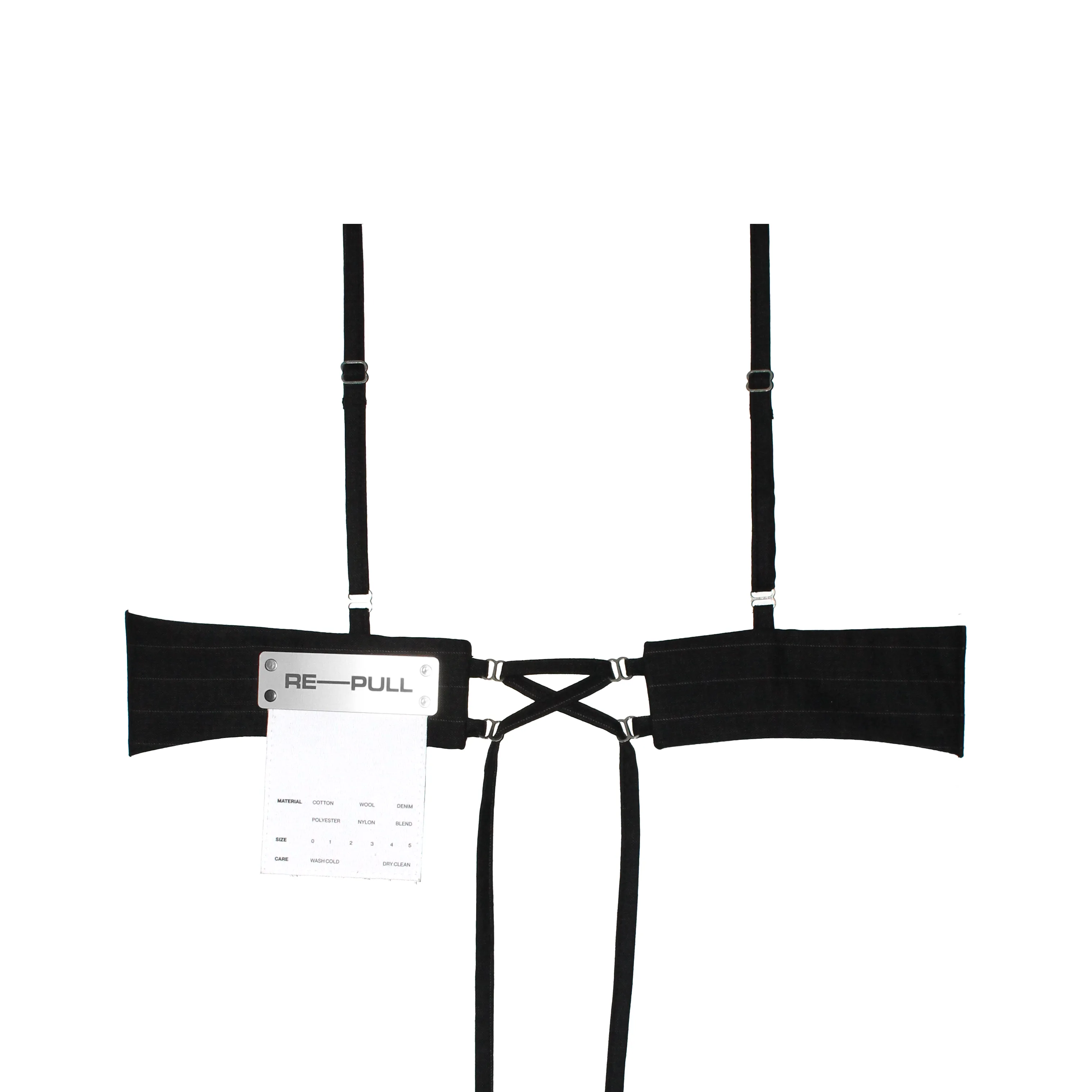 Pinstripe Atra Tailored Bra Top - Size 2