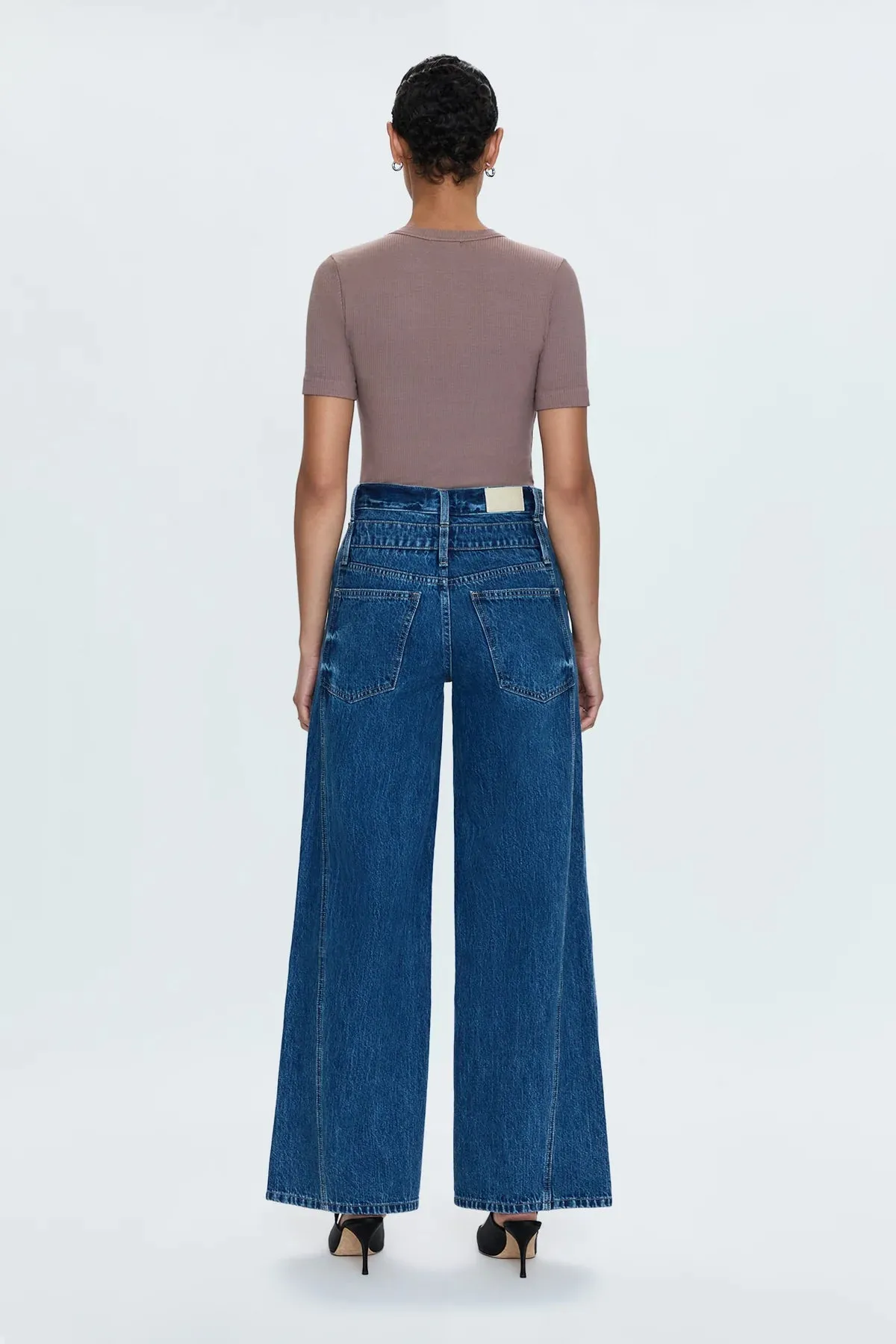 Pistola Caleb High Rise Stacked Waist in Reflection
