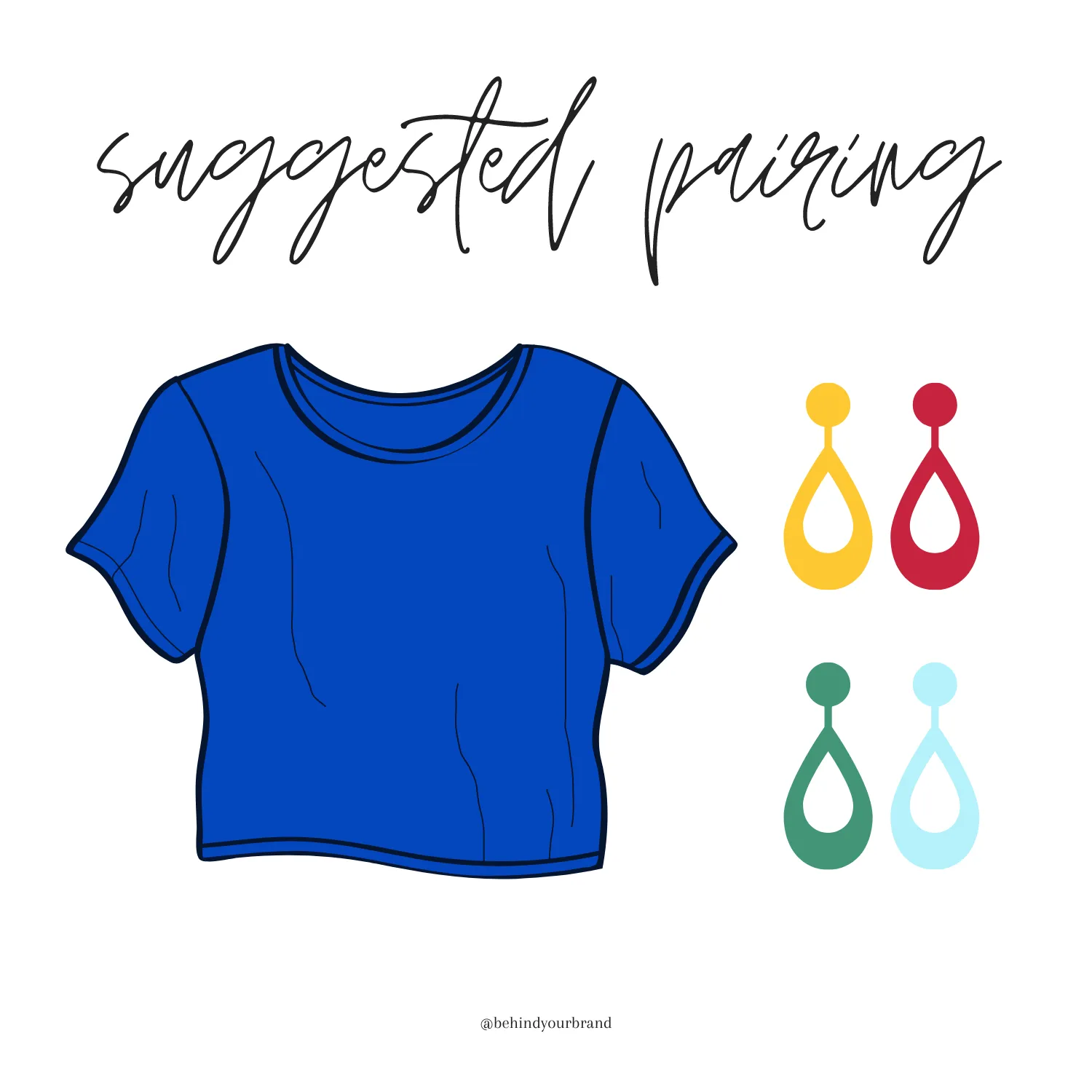Royal Blue Basic Cap Sleeve V-Neck Tunic | 4 sizes