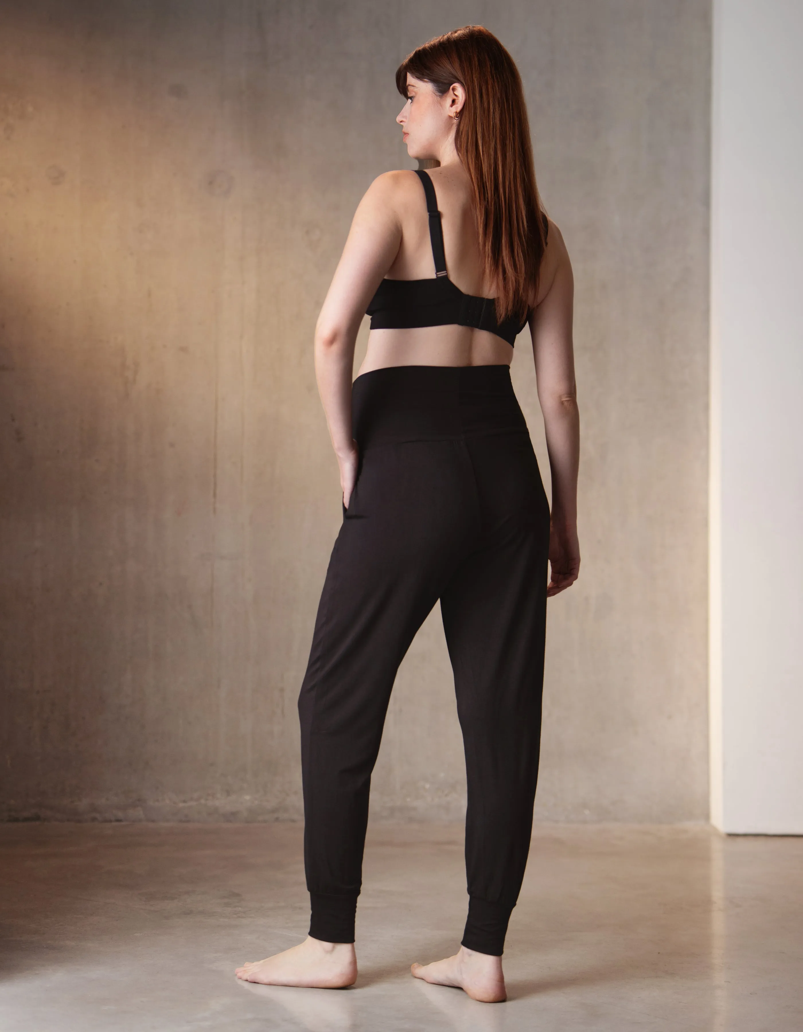 Twin Pack Maternity Lounge Pants – Grey   Black
