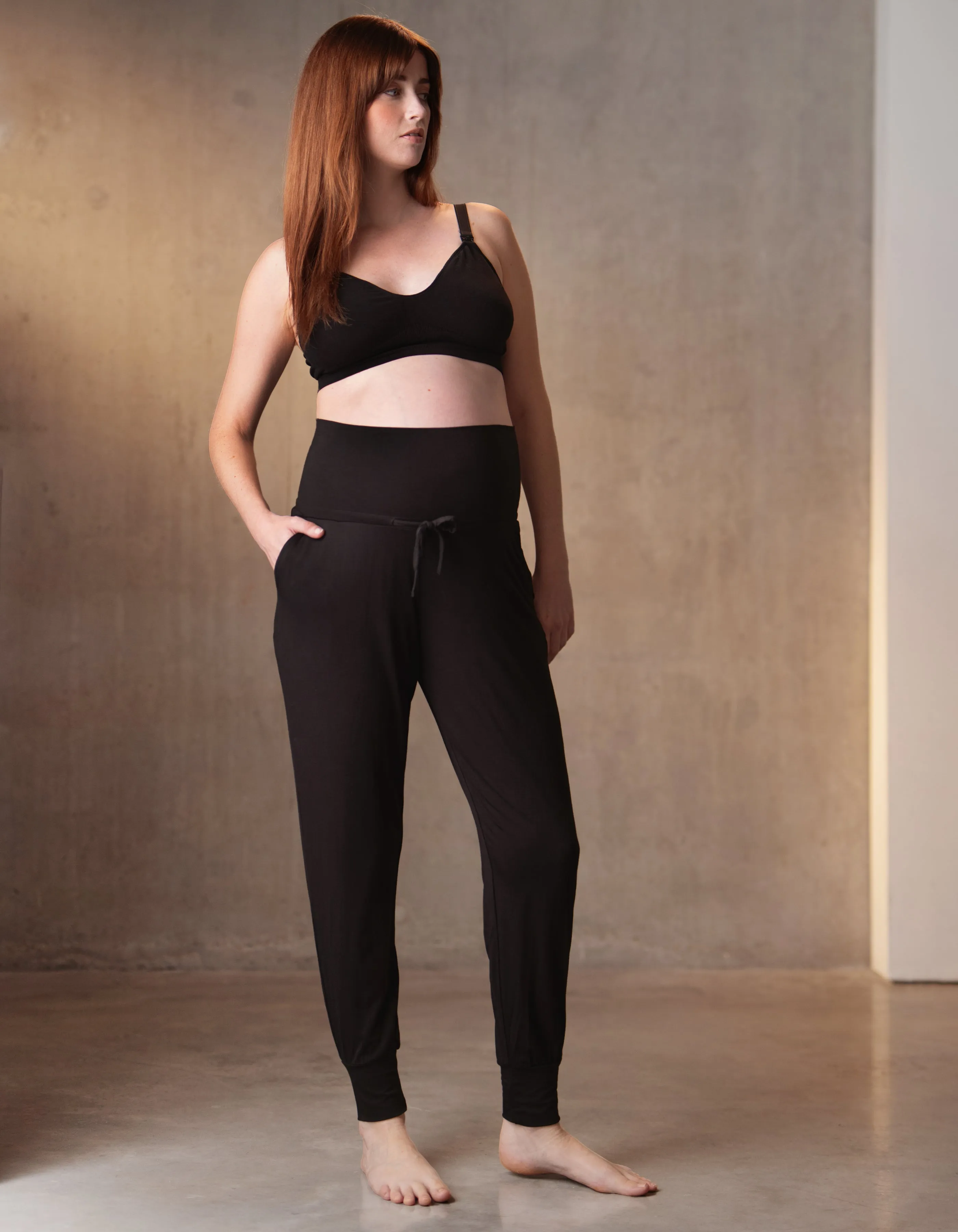 Twin Pack Maternity Lounge Pants – Grey   Black
