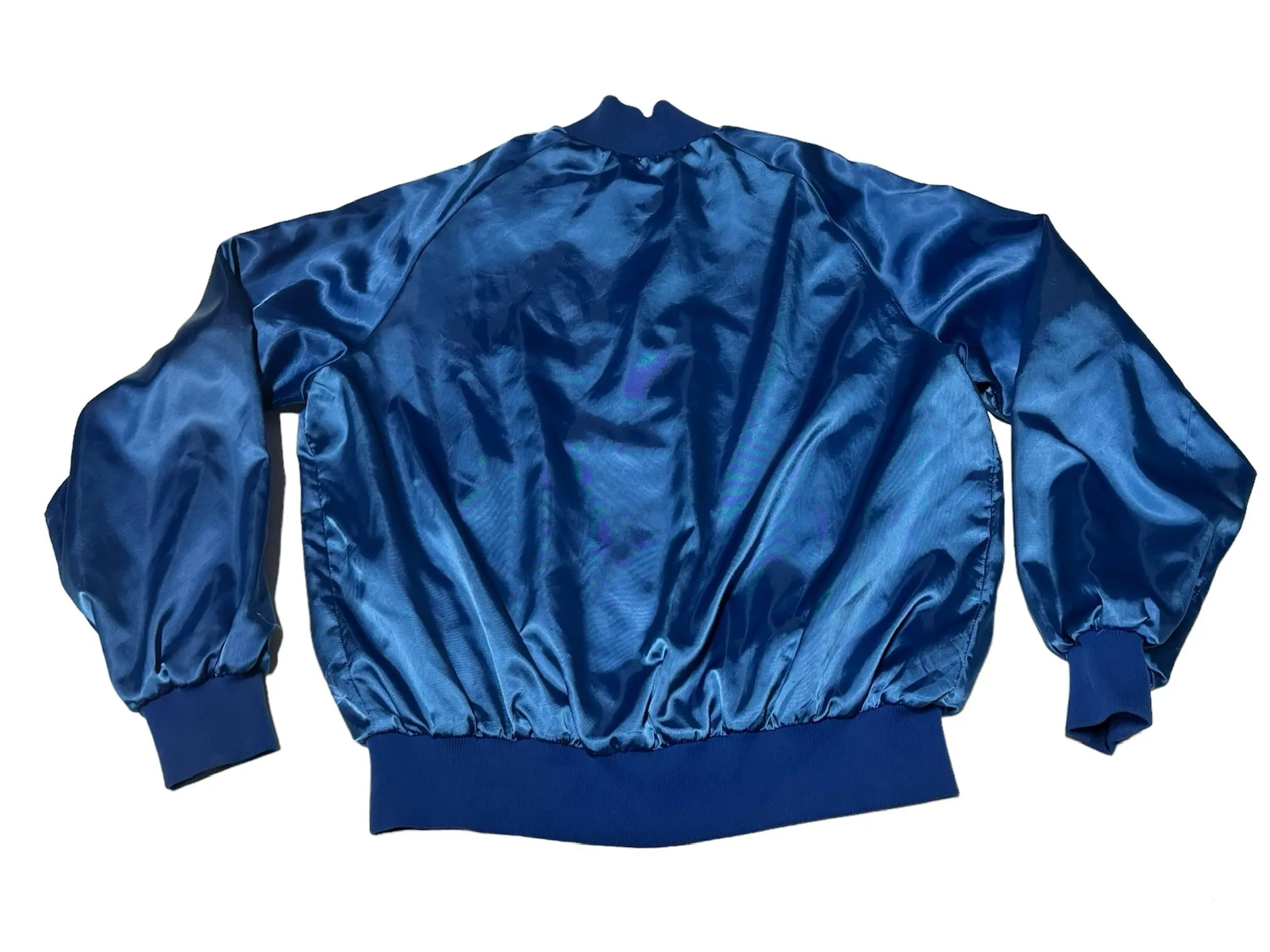 Vintage Hustlers Satin Bomber Jacket (XL)