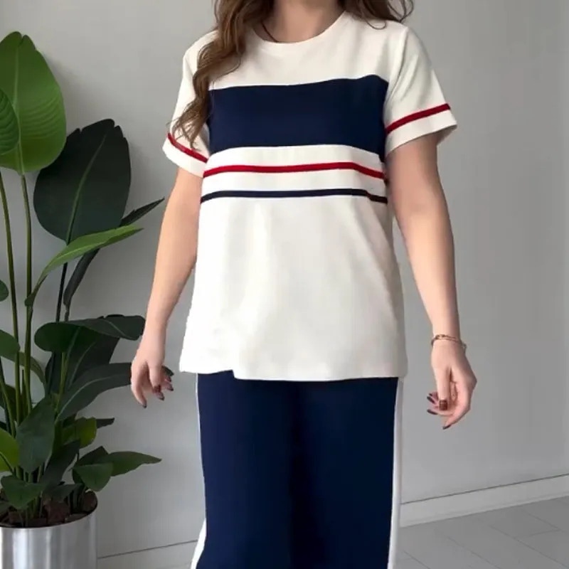 Women's Oversized T-Shirt & Casual Pants Set