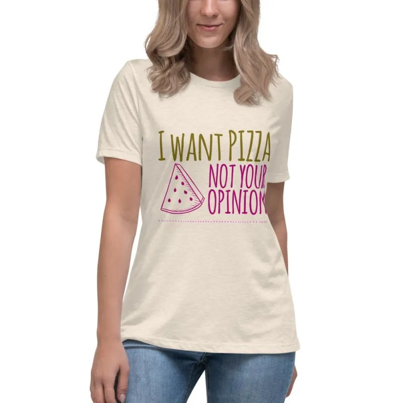Women's Relaxed Pizza T-Shirt