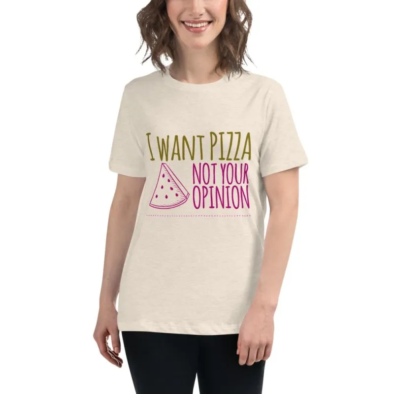 Women's Relaxed Pizza T-Shirt