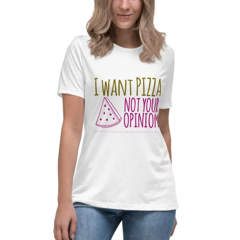 Women's Relaxed Pizza T-Shirt